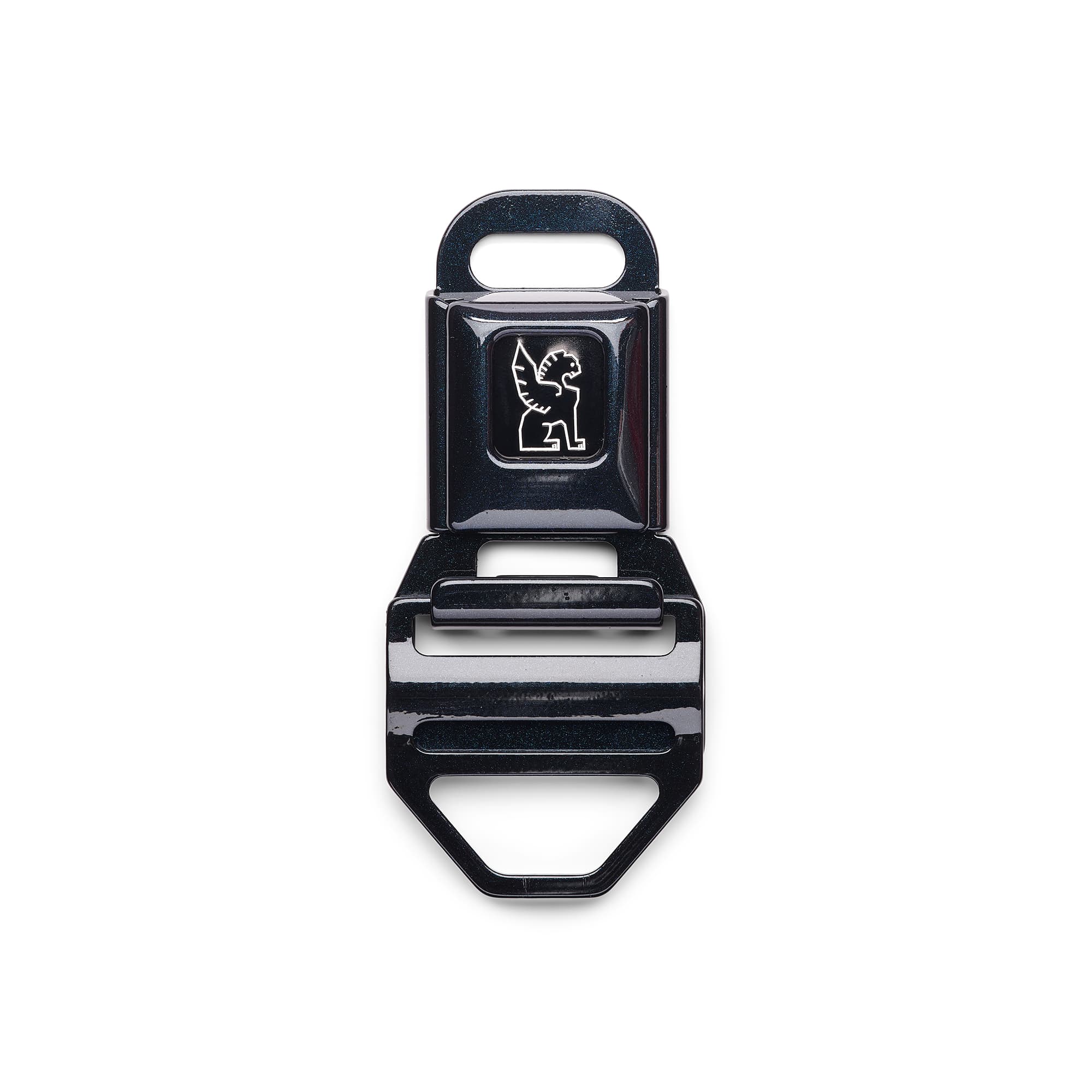 Large iconic buckle in black pearl #color_black pearl
