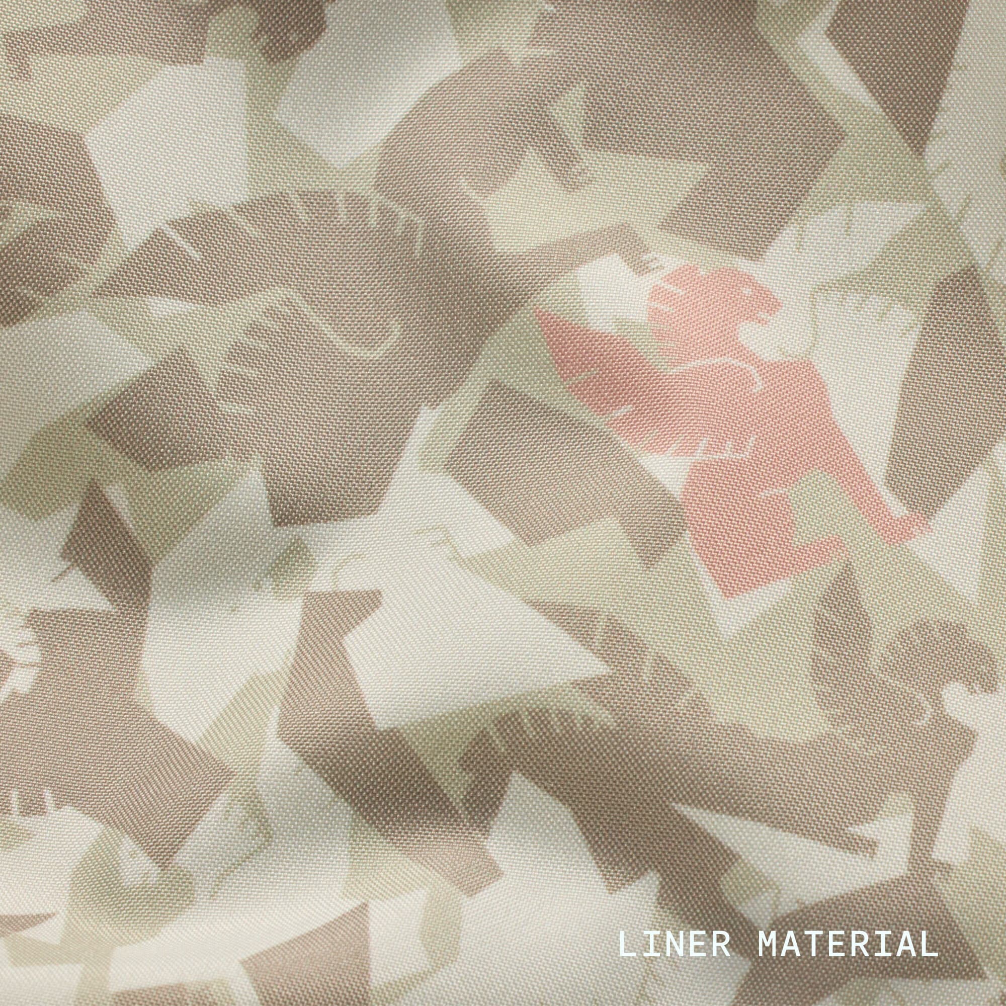 Camden backpack in sandstone liner swatch #color_sandstone