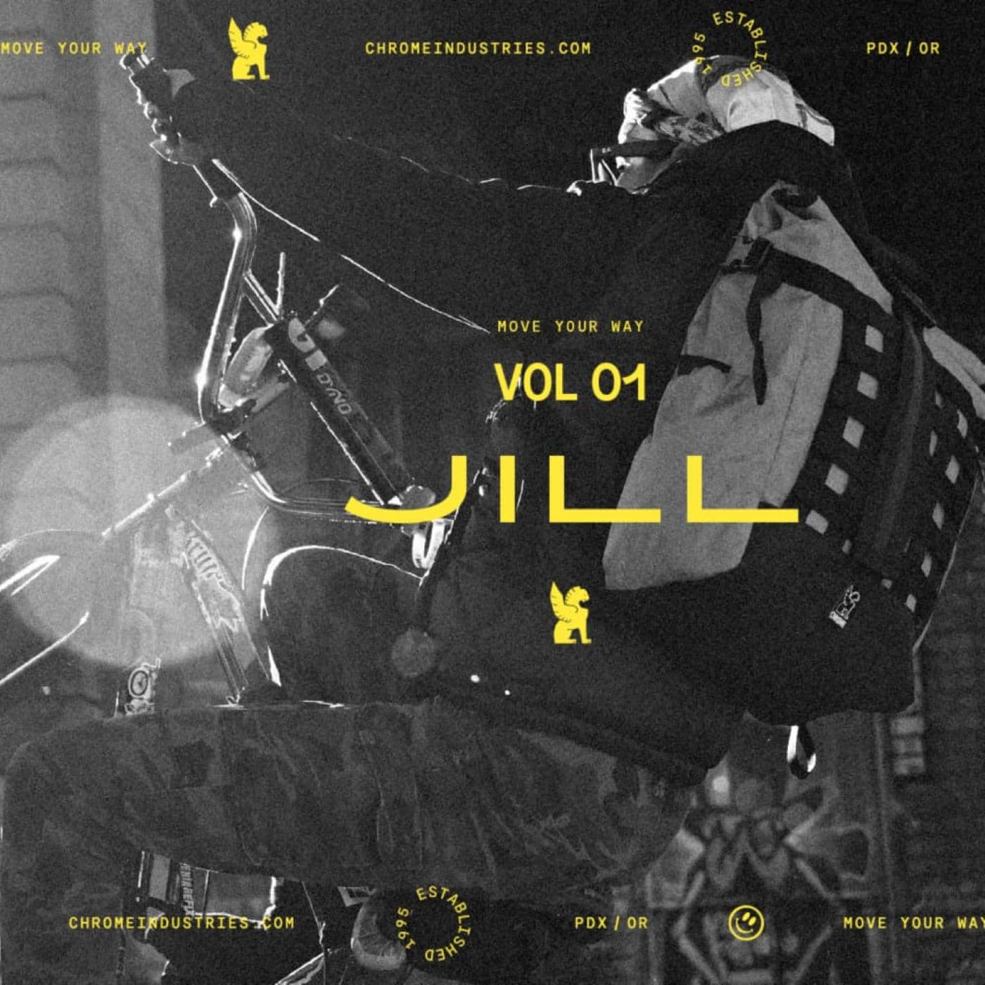 Jill aka Jilly riding with a barrage pack