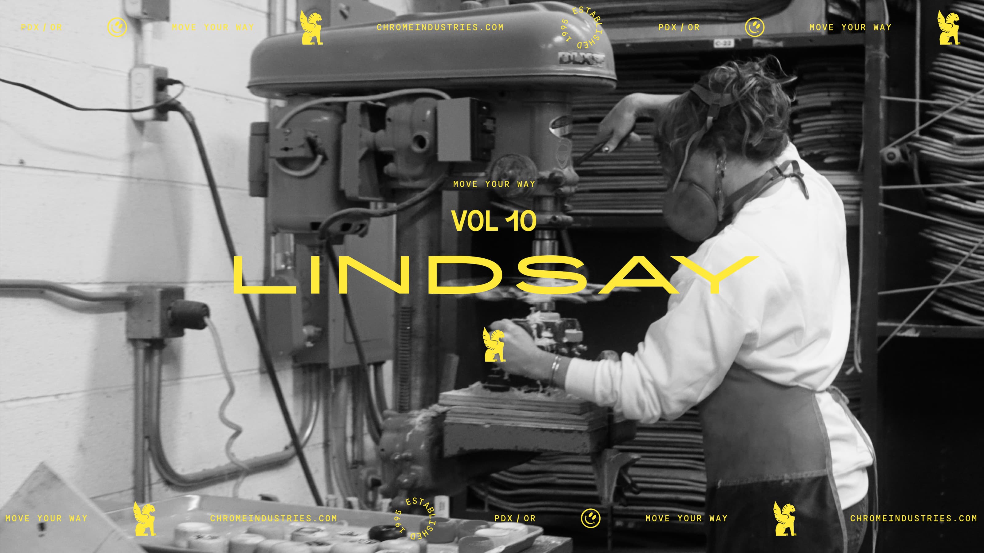 Lindsey from Maple XO working a machine